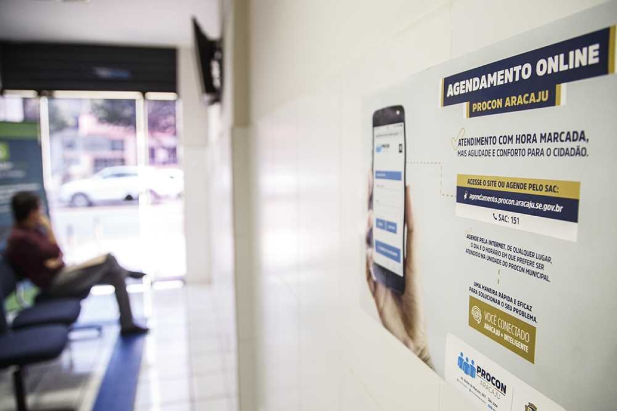 Atendimento no Procon/Aracaju é otimizado com sistema de agendamento online (Foto: Marco Vieira/ PMA)