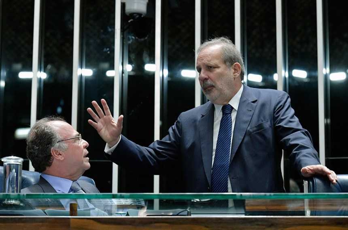 Líder do governo, Fernando Bezerra (à esq.), negociou a aprovação da Medida Provisória, que teve o Armando Monteiro como relator no Senado (Foto: Geraldo Magela/ Agência Senado)