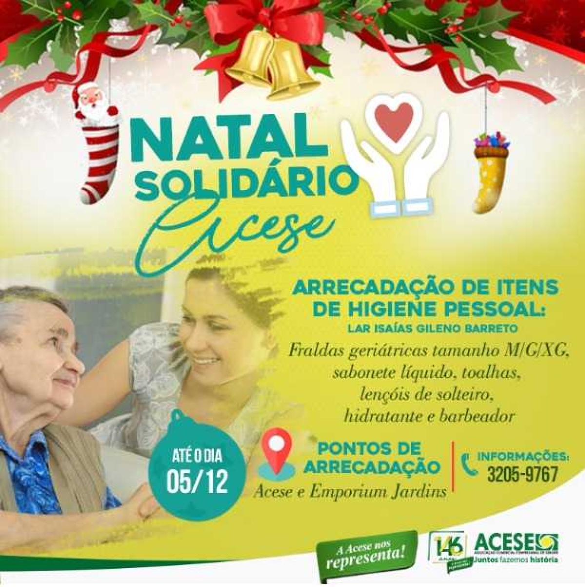 Associação Comercial e Empresarial de Sergipe lança Natal Solidário (Foto: Assessoria Acese)