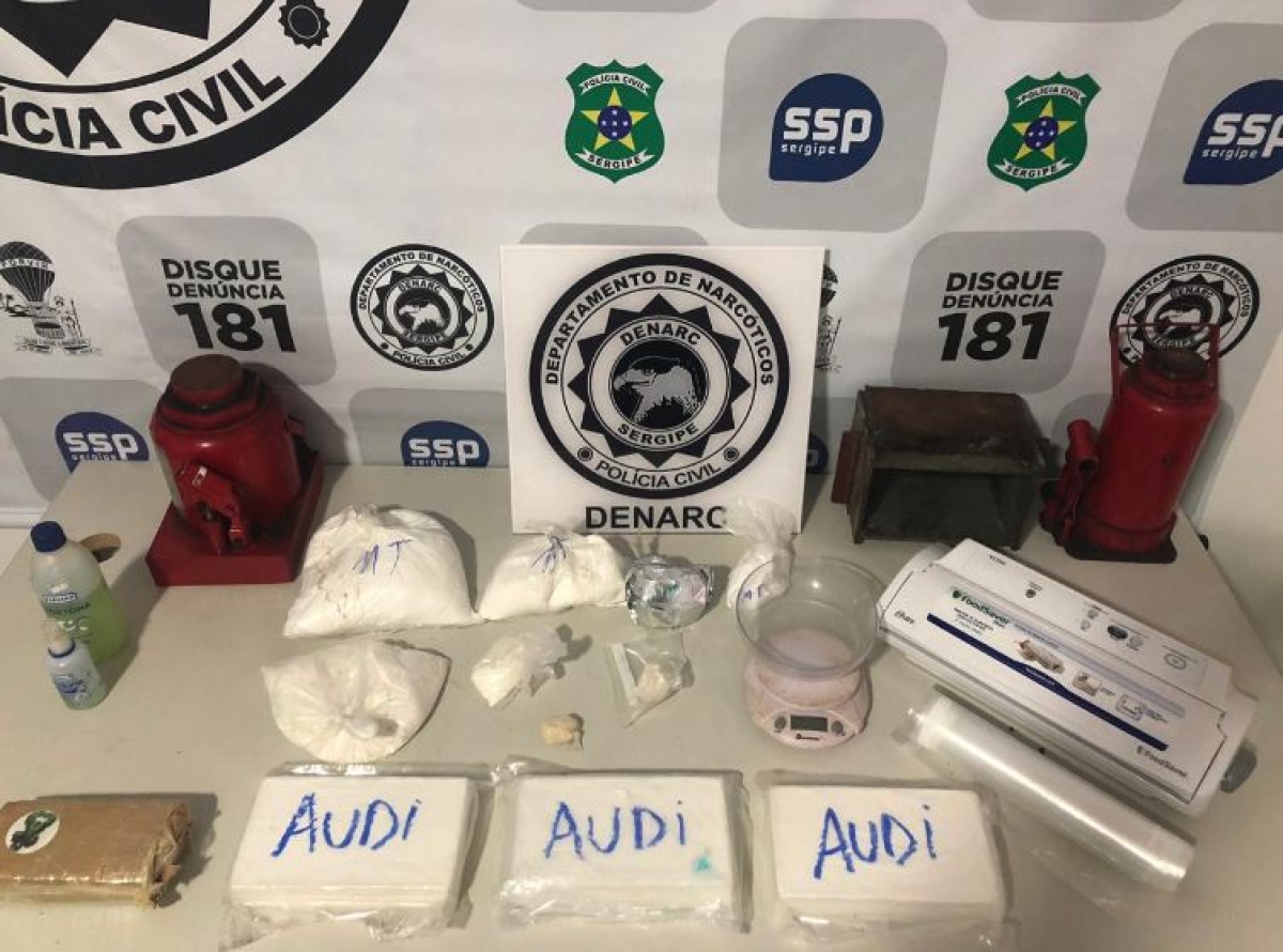 Denarc desativa ponto de manipulação de cocaína no Bairro Aeroporto (Foto: SSP/SE)
