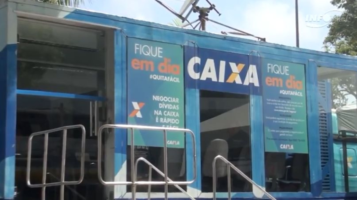 Descontos em dívidas chegam a 90% no Caminhão da Adimplência da Caixa (Imagem: Reprodução de vídeo/ Portal Infonet)
