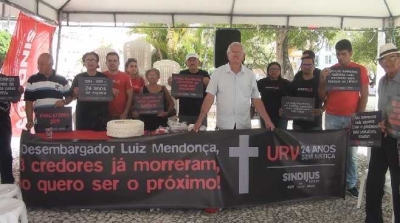 Servidores do Judiciário voltam a cobrar pagamento de URVs ao TJ/Sergipe (Imagem: Reprodução de vídeo/ Portal Infonet)