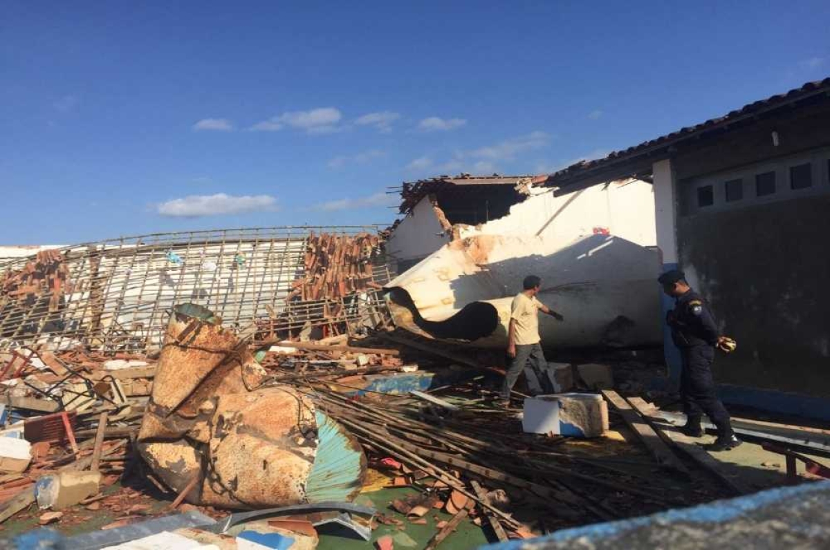 Estrutura desabou em novembro do ano passado (Foto: Arquivo PM/SE)