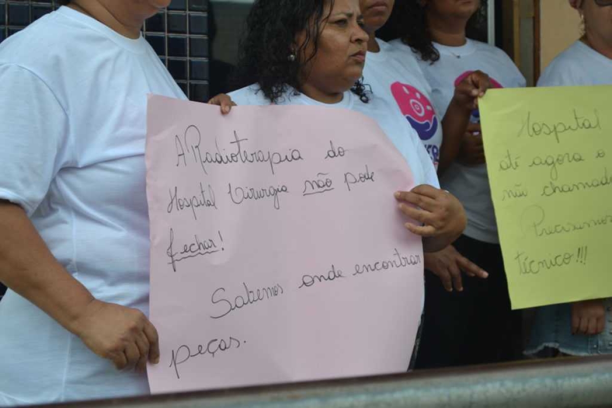 Pacientes são contra desativação da radioterapia (Foto: Portal Infonet)