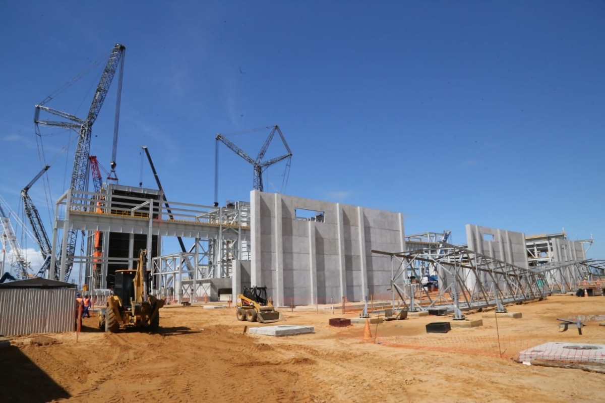 Com 72% das obras concluídas, Complexo Termoelétrico de Sergipe vai proporcionar autonomia energética ao estado (Foto: GE)