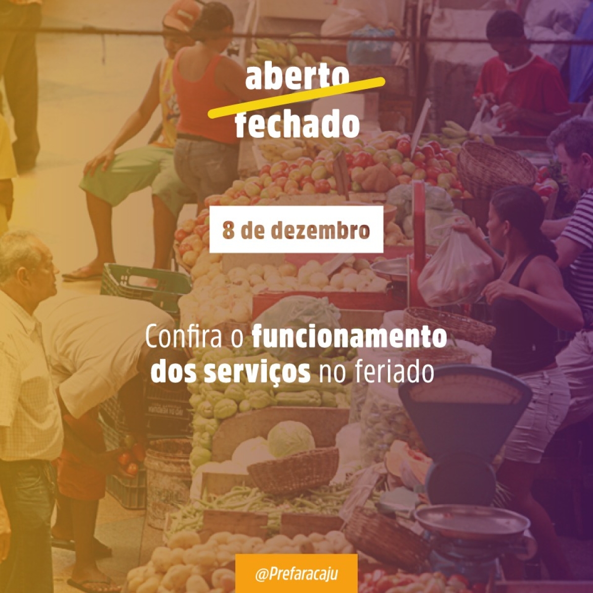 Nossa Senhora da Conceição: confira o horário de funcionamento dos serviços municipais no feriado do dia 8 (Imagem: Secom PMA)