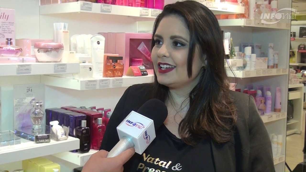 Lojas investem em combos de produtos para presentes natalino (Imagem: Reprodução de vídeo/ Portal Infonet)