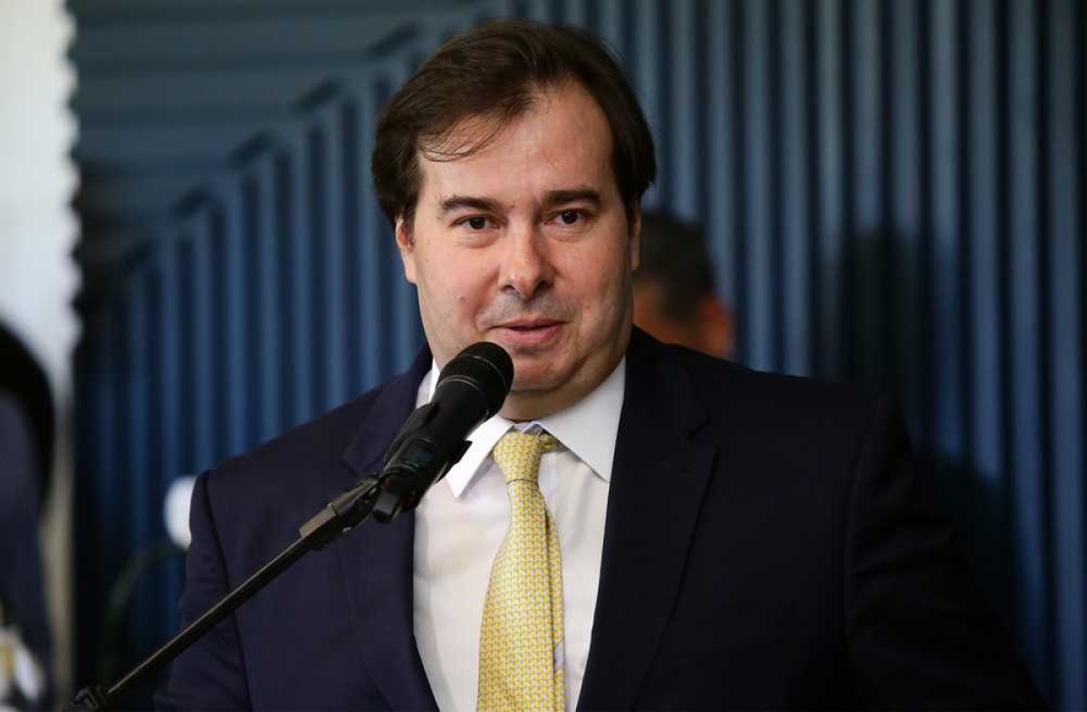 O presidente da Câmara dos Deputados, Rodrigo Maia, durante evento em Brasília, nesta quarta-feira (19) (Foto: Najara Araujo/ Câmara dos Deputados)