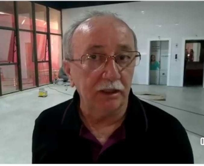 "Prédio da Alese terá nova cara", diz Luciano Bispo ao visitar obras (Foto: Rede Alese)
