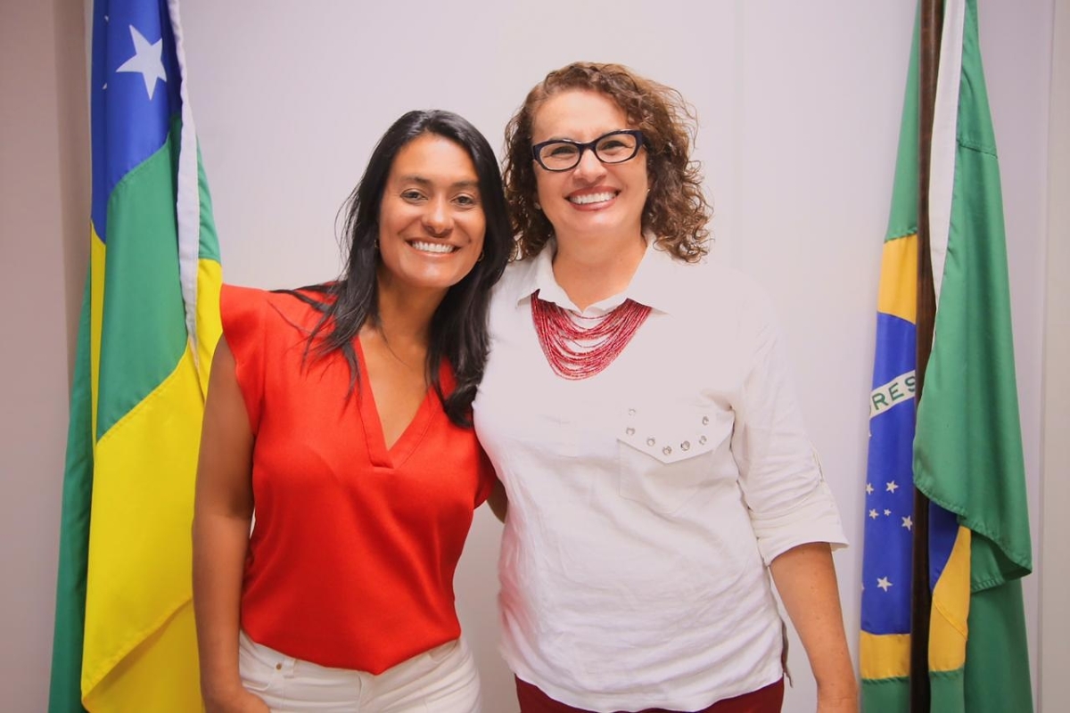 Eliane Aquino e Lêda Couto (Foto: Assessoria Seidh/SE)
