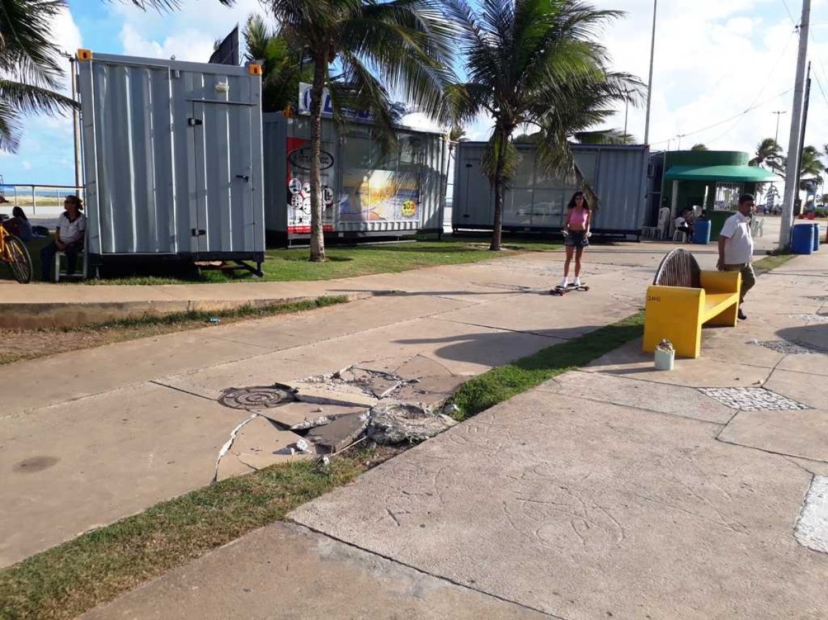 Despesas com vandalismo na Orla da Atalaia custam mais de R$ 200 mil por mês (Foto: Sedurbs/SE)