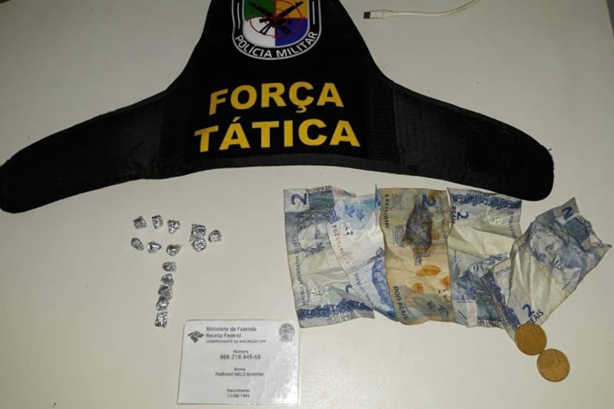 Polícia Militar prende homem em liberdade condicional por tráfico de drogas (Foto: PM/SE)