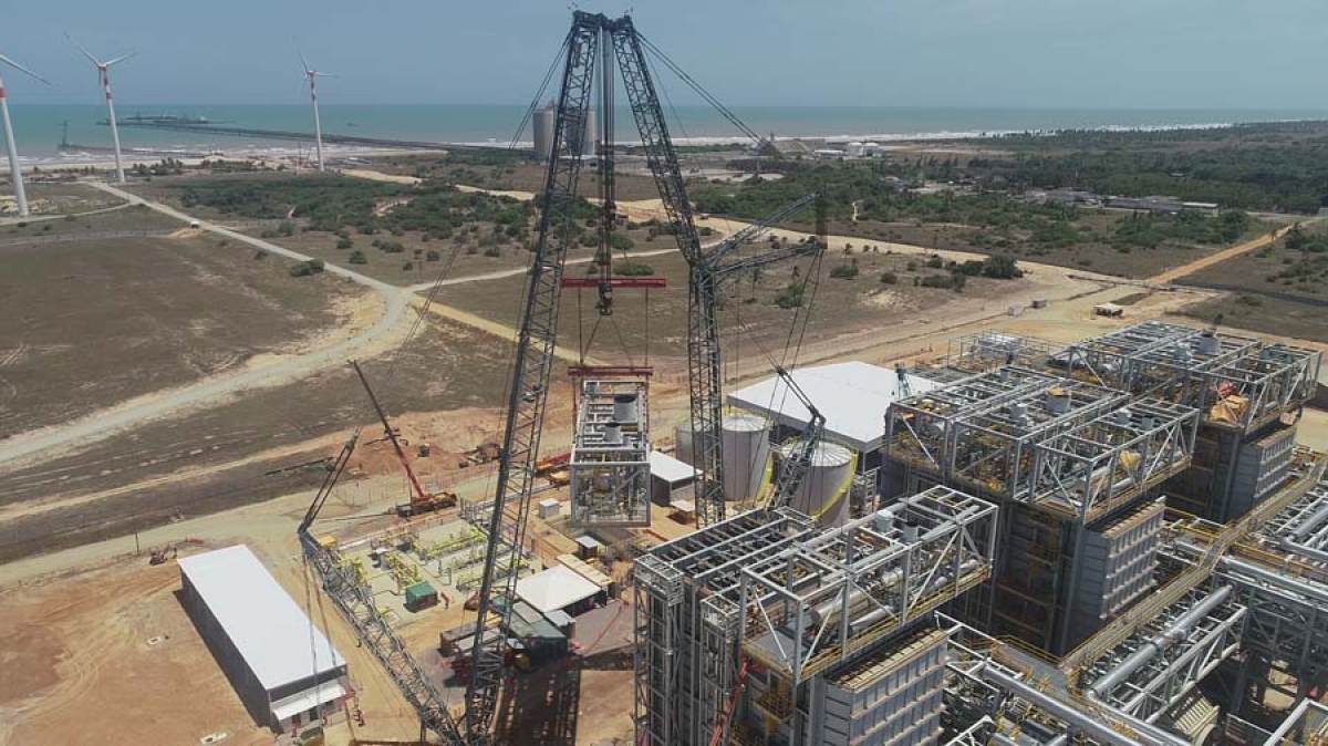 Inovação na execução da termoelétrica sergipana pode permitir a redução do prazo de entrega em até 18 meses comparado com obras similares (Foto: Via Agência Unicom/ Assessoria GE)