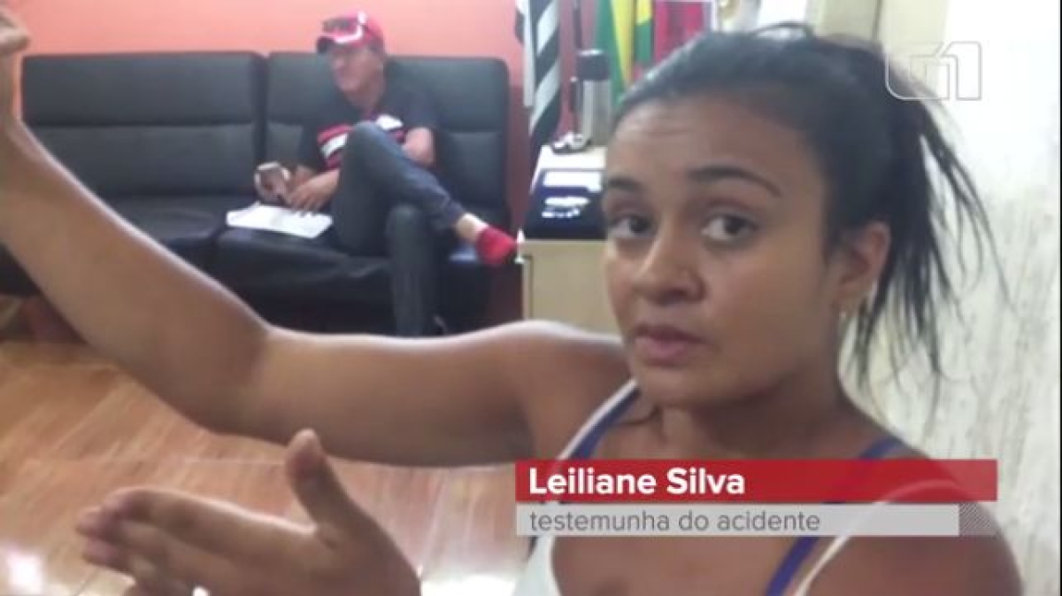 Testemunha diz que viu passageiro pular de helicóptero que se acidentou em SP (Imagem: Reprodução de vídeo/ G1)