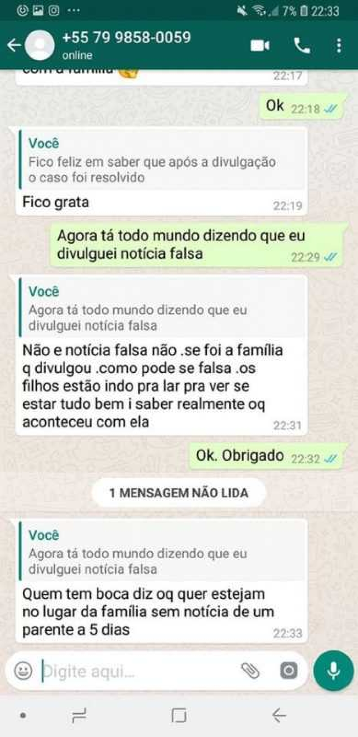 Irmã de Vanda nega que tenha sido notícia falsa (Imagem: Reprodução/ Diário Sergipano)