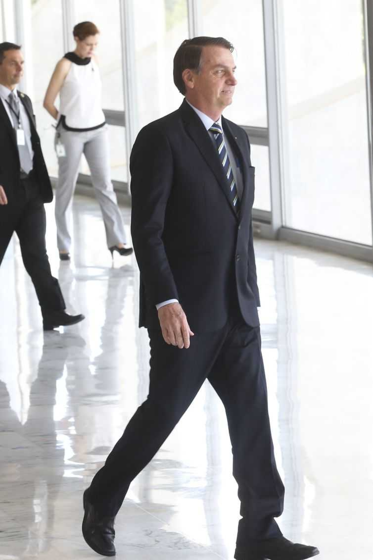 O presidente Jair Bolsonaro no Palácio do Planalto, em Brasília (Foto: Antonio Cruz/ Agência Brasil)