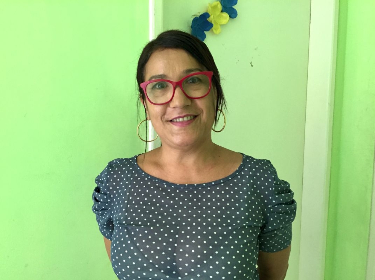 Instrutora do curso de Marketing Pessoal, Maria Rejane do Nascimento (Foto: Fundat Aracaju)
