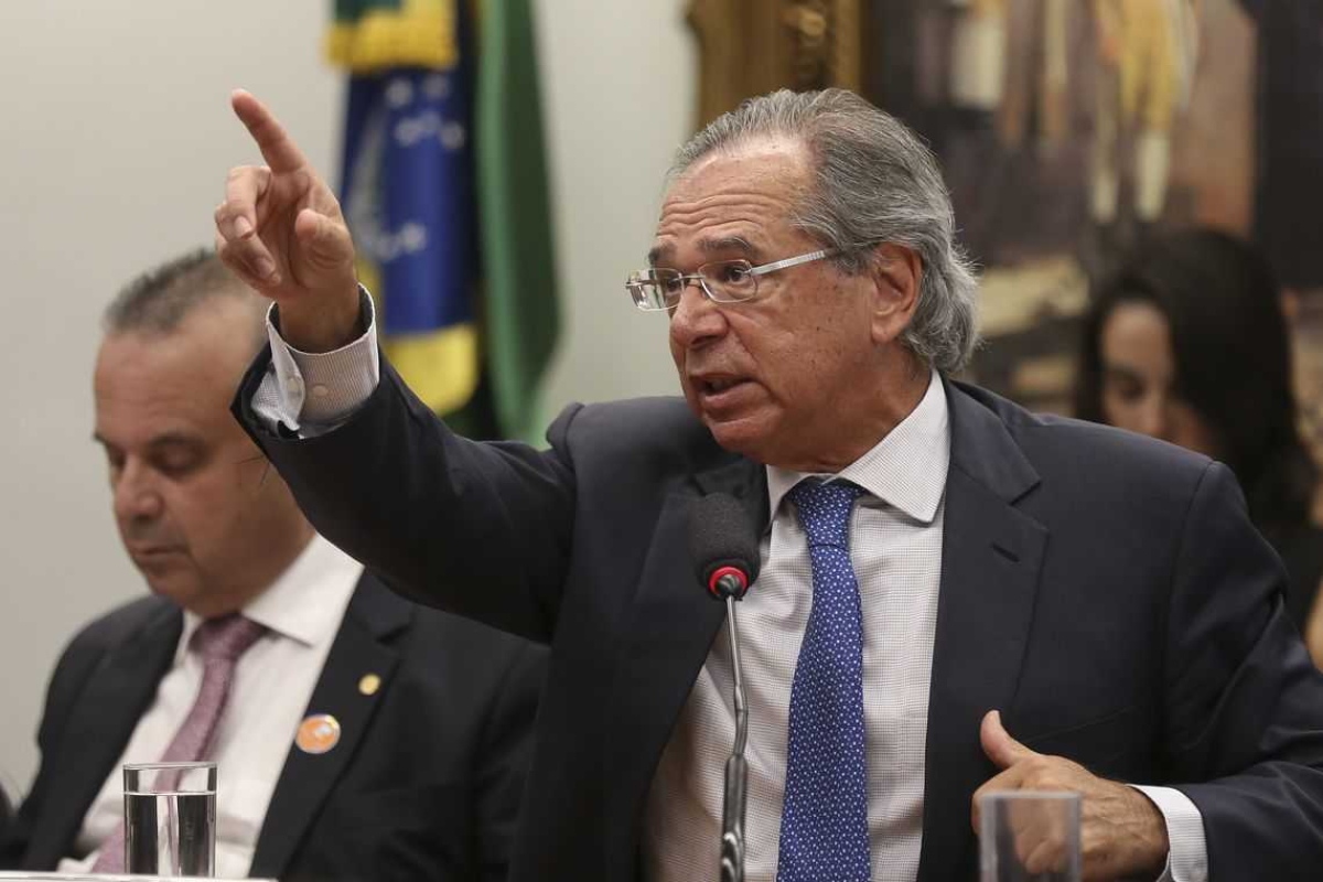 Paulo Guedes: gasto com aposentadoria é 10 vezes maior do que com educação (Foto: José Cruz/ Agência Brasil)