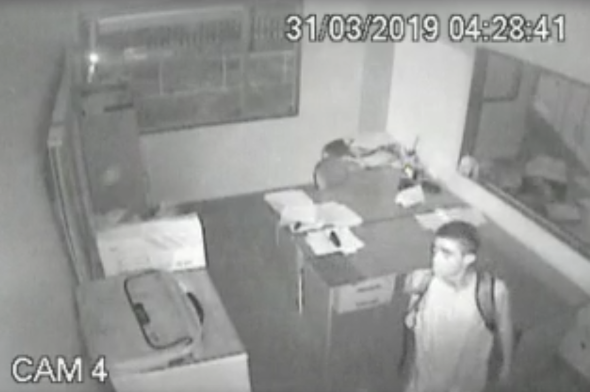 Polícia Civil divulga imagens de furto em empresa na capital (Imagem: SSP/SE)
