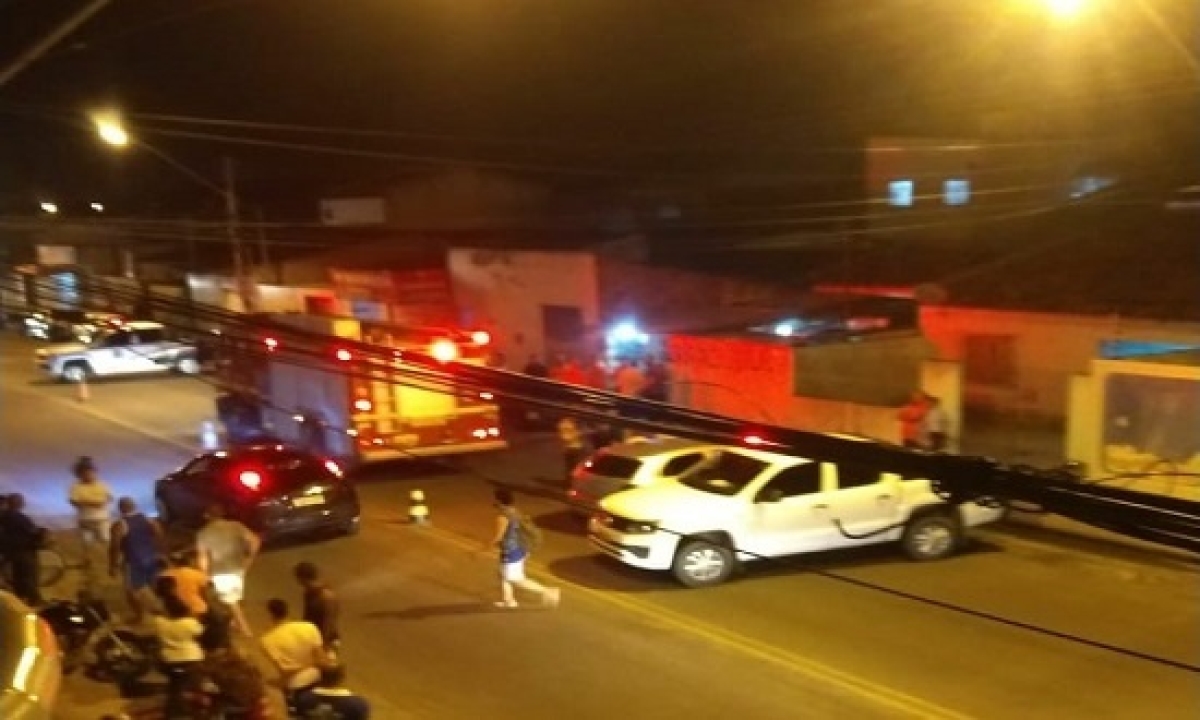 Fato ocorreu no conjunto Marcos Freire II (Foto: WhatsApp/ Grupo Aracaju)