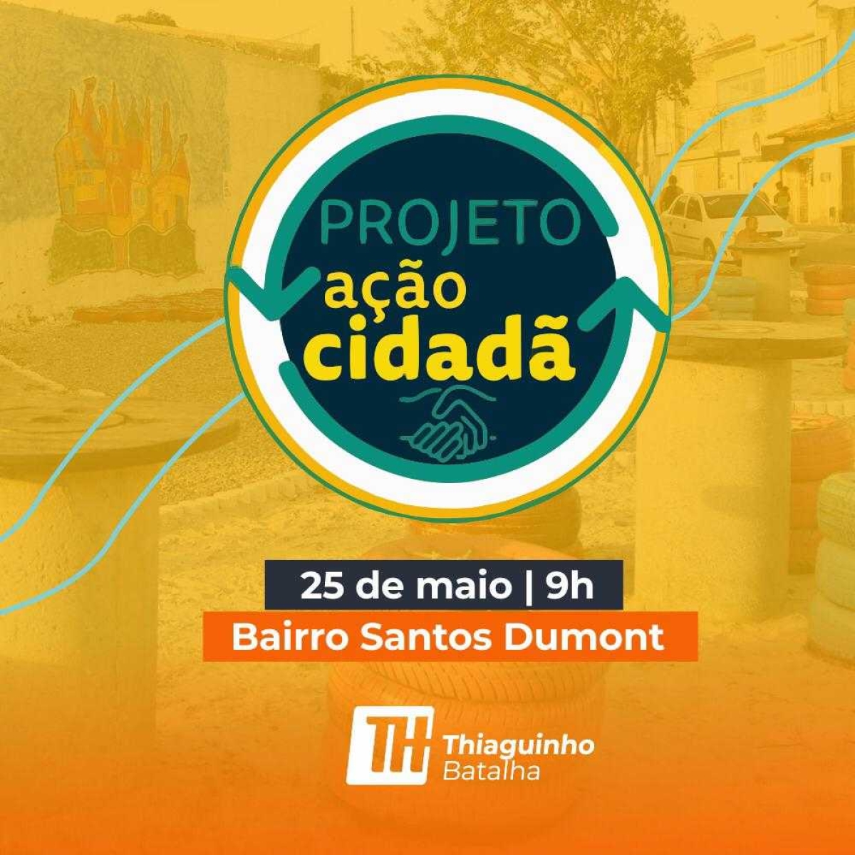 Ação Cidadã acontece no dia 25 de maio no Santos Dumont (Imagem: Divulgação)