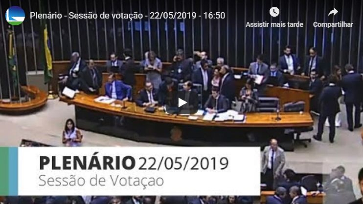 Plenário transfere Coaf para o Ministério da Economia (Foto: Reprodução de vídeo/ 
Câmara dos Deputados)