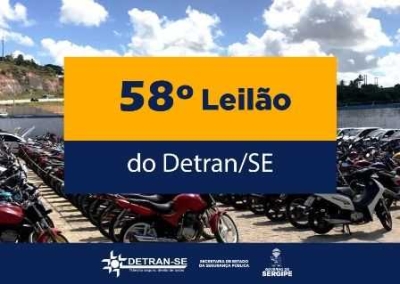 Detran Sergipe realiza 58º Leilão de Veículos (Imagem: Divulgação/ Detran/SE)