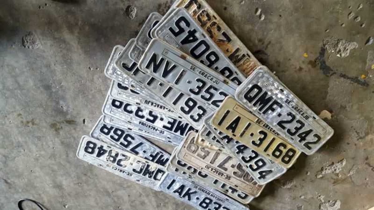 Placas de veículos perdidas em Aracaju podem ser resgatadas na SMTT (Foto: SMTT/Aracaju)