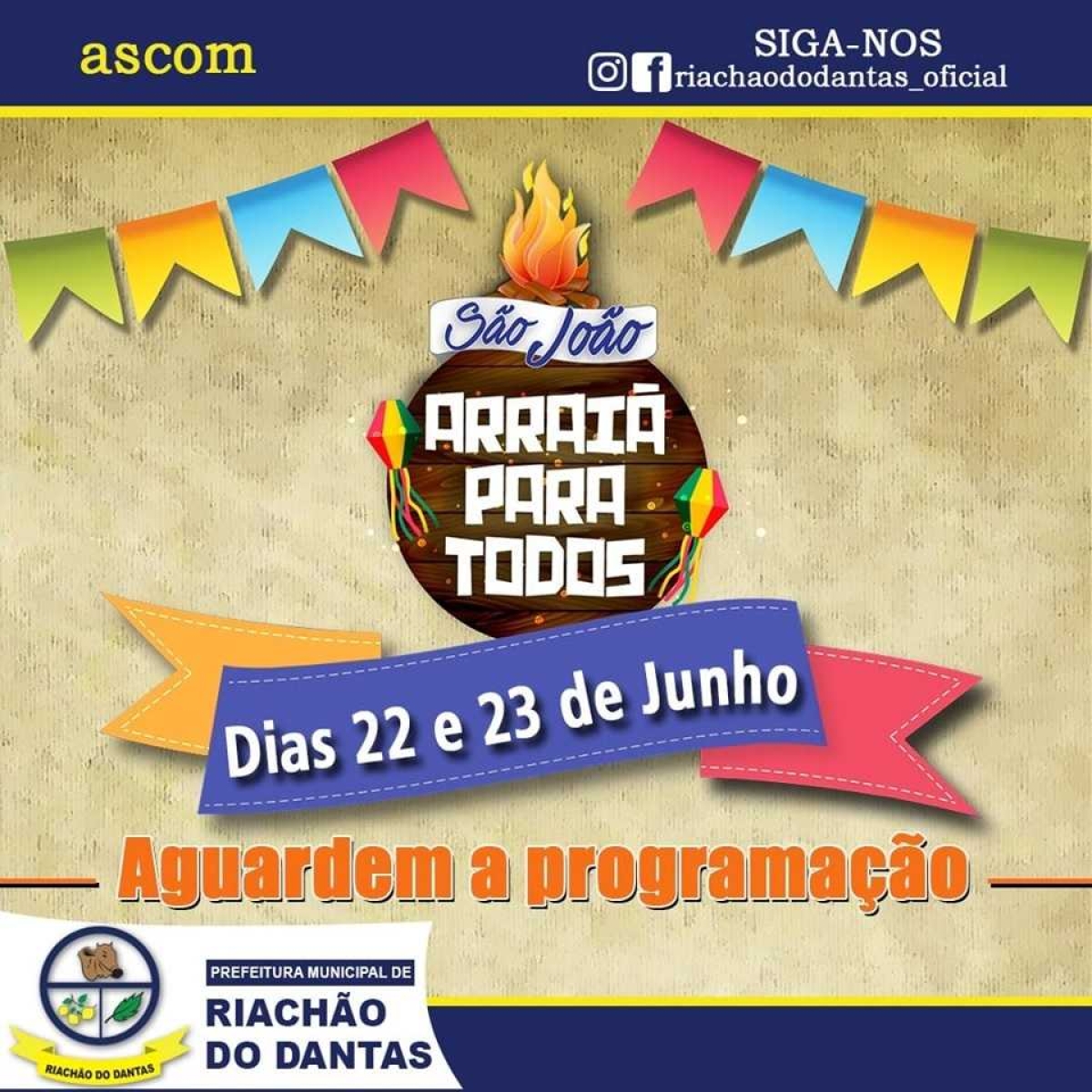 Prefeitura chegou a investir em mídias para divulgar a festa (Foto: Facebook/ Prefeitura de Riachão do Dantas)