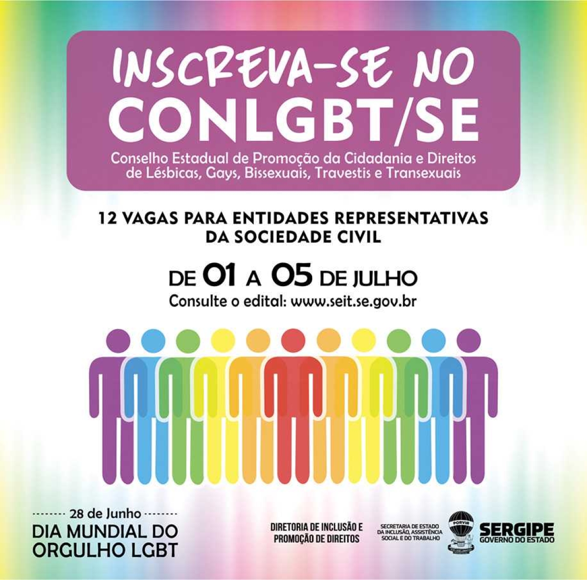 Inclusão abre inscrições para representantes da sociedade civil que irão compor o Conselho Estadual LGBT (Foto: Pritty Reis/ ASN)