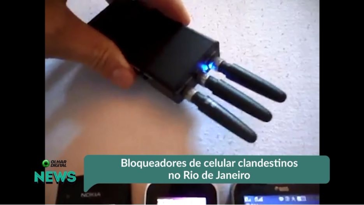 Bloqueadores de celular clandestinos prejudicam passageiros (Imagem: Reprodução de vídeo/ Olhar Digital News)