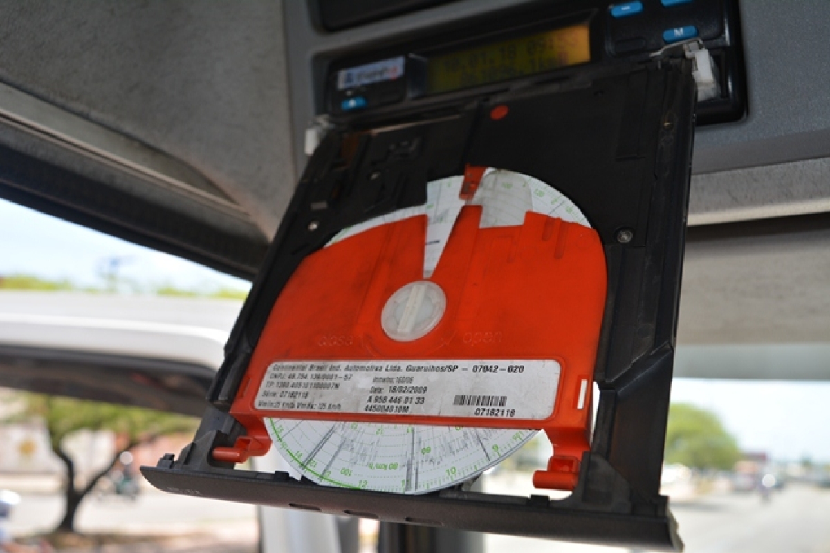 Instrumento registra a velocidade e a distância percorrida pelo veículo em função do tempo decorrido (Foto: ITPS)