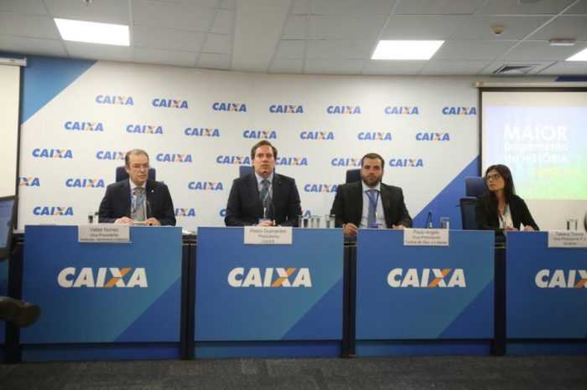 A coletiva de imprensa foi realizada na manhã desta segunda-feira (5), no Edifício Matriz I da Caixa (Foto: Caixa Notícias)
