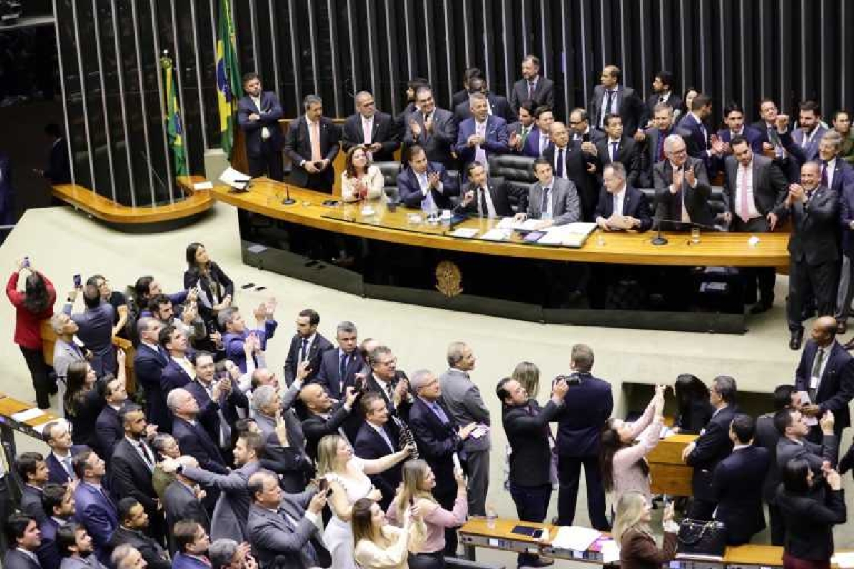 Deputados concluíram a votação em segundo turno da reforma da Previdência (Foto: Michel Jesus/ Câmara dos Deputados)