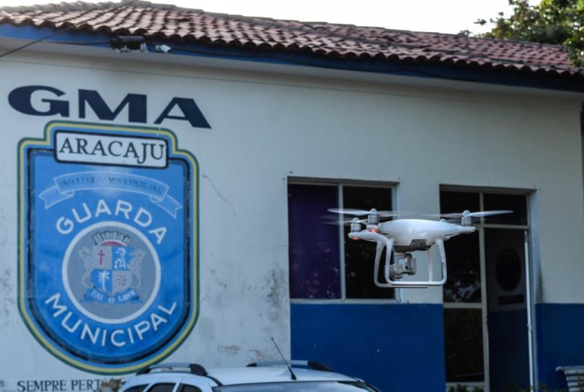 Guarda Municipal de Aracaju passa a dispor de drone para ações de policiamento preventivo (Foto: Semdec)