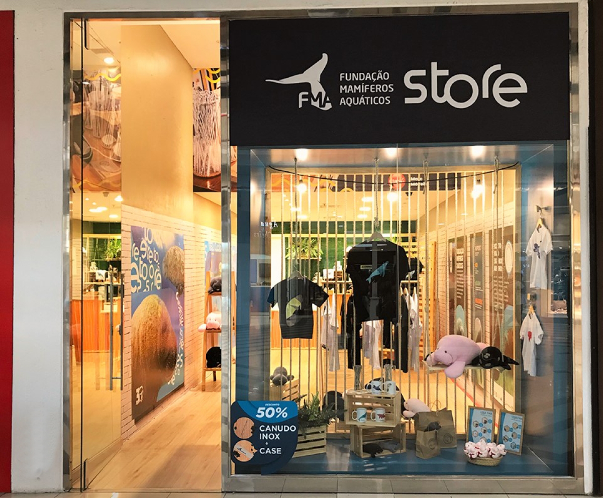 Fundação Mamíferos Aquáticos no Shopping Jardins (Foto: Divulgação)