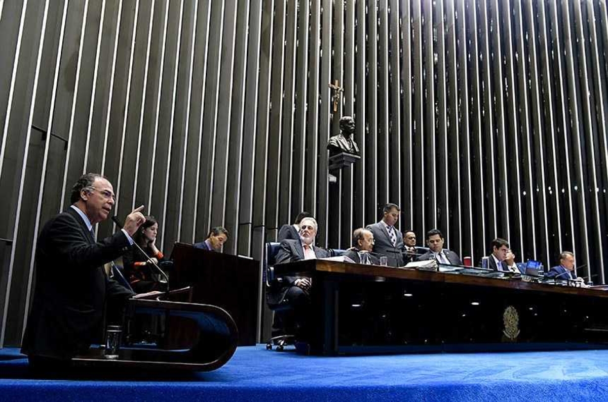 O líder do governo, senador Fernando Bezerra Coelho (MDB-PE), defende a derrubada dos destaques à PEC 6/2019, da reforma da Previdência (Foto: Waldemir Barreto/ Agência Senado)