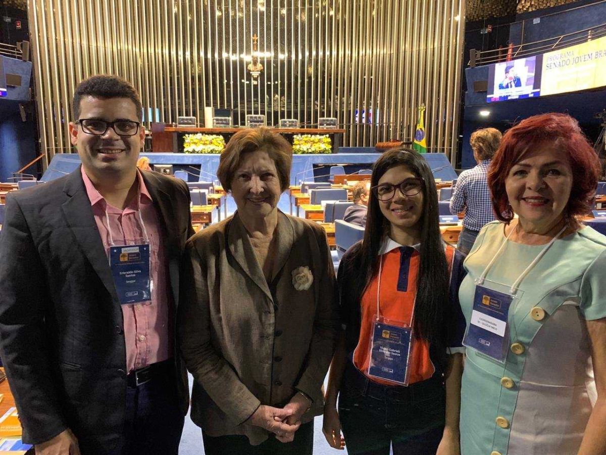 Sergipana de Muribeca é vencedora do Projeto Jovem Senador (Foto: Assessoria Maria do Carmo)
