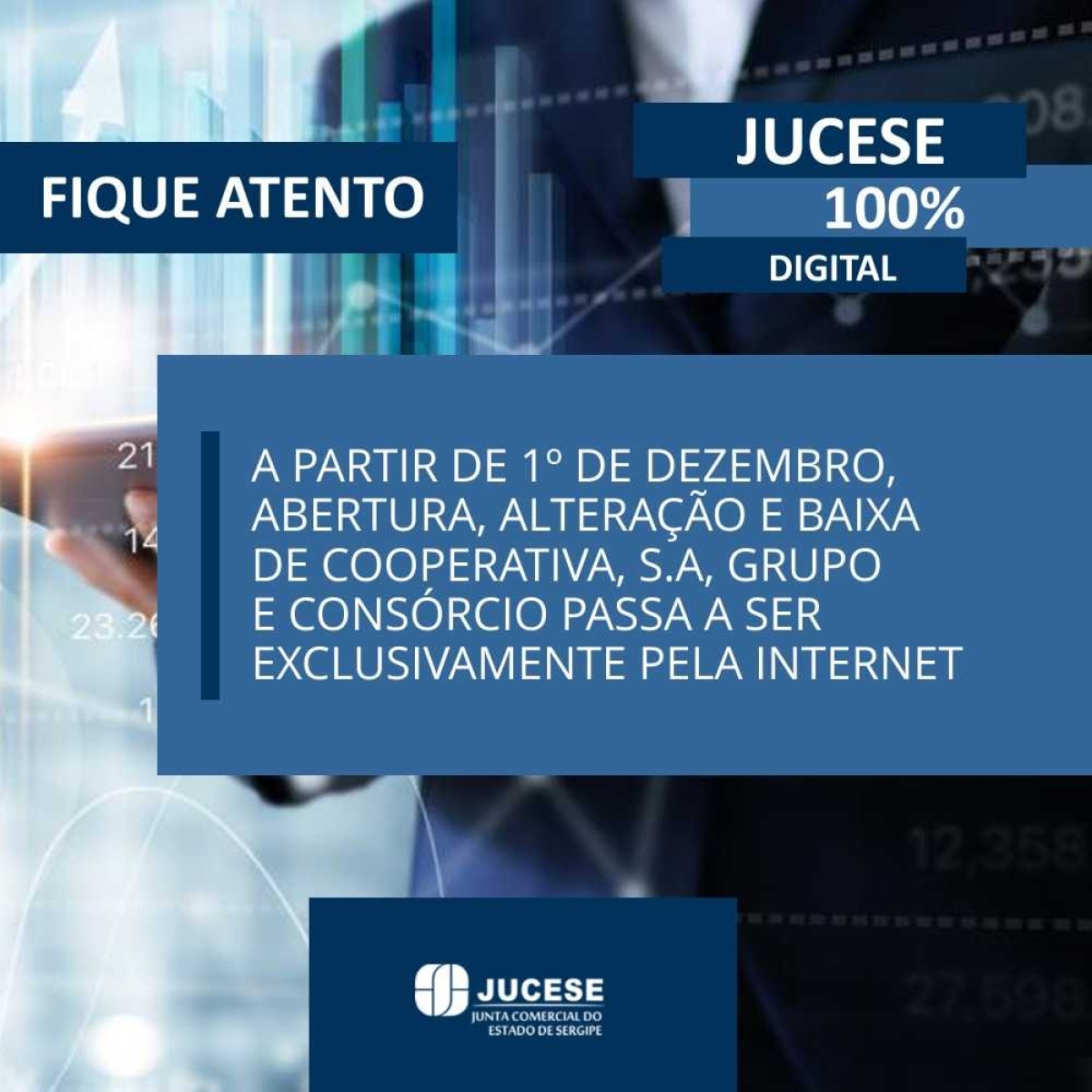 Em dezembro, Jucese irá concluir a implantação do registro 100% digital de empresas (Imagem: Jucese/SE)