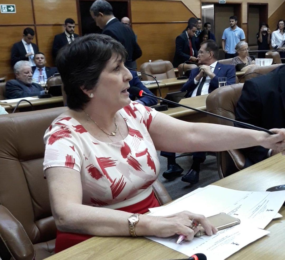 Sem conseguir emendar PLC da Previdência, Maria vota contra PEC (Foto: Assessoria Maria Mendonça)