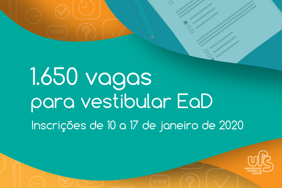 UFS divulga edital com 1.650 vagas para cursos de educação a distância em 13 polos (Imagem: Divulgação/ UFS)