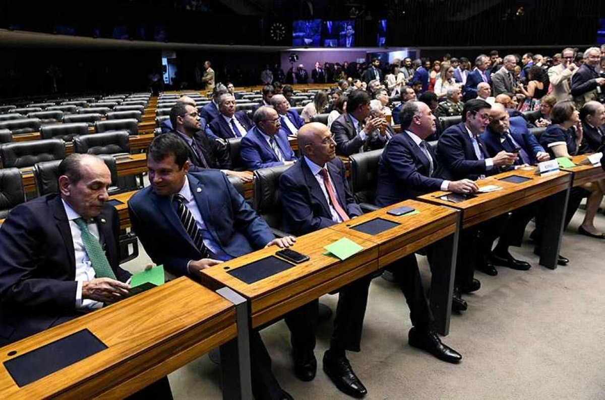 Senadores participam da sessão de abertura dos trabalhos legislativos de 2020
(Foto: Roque de Sá/ Agência Senado)