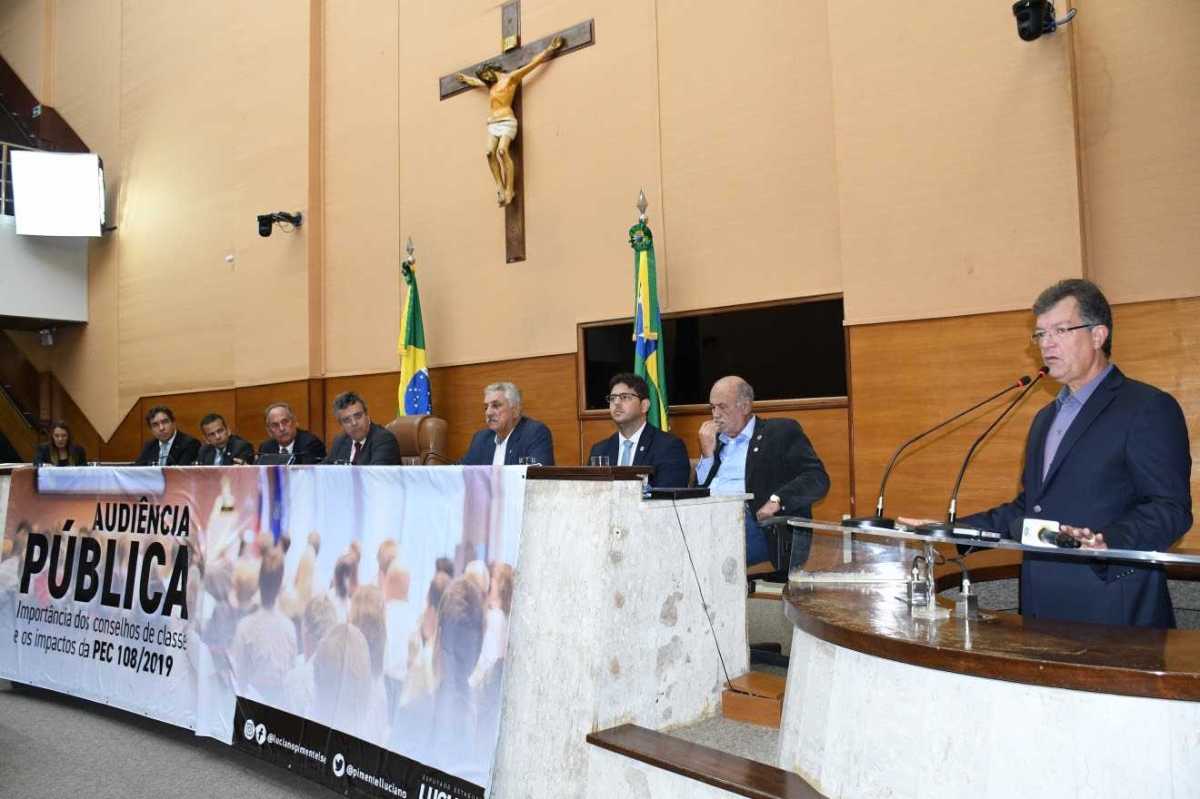Laércio participa da Audiência Pública que discute sobre a PEC 108 na Assembleia Legislativa (Foto: Site Laércio Oliveira)