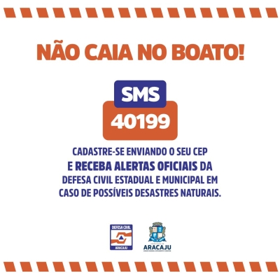 Defesa Civil de Aracaju emite alerta de chuva para as próximas 72h (Arte: Secom/ PMA)