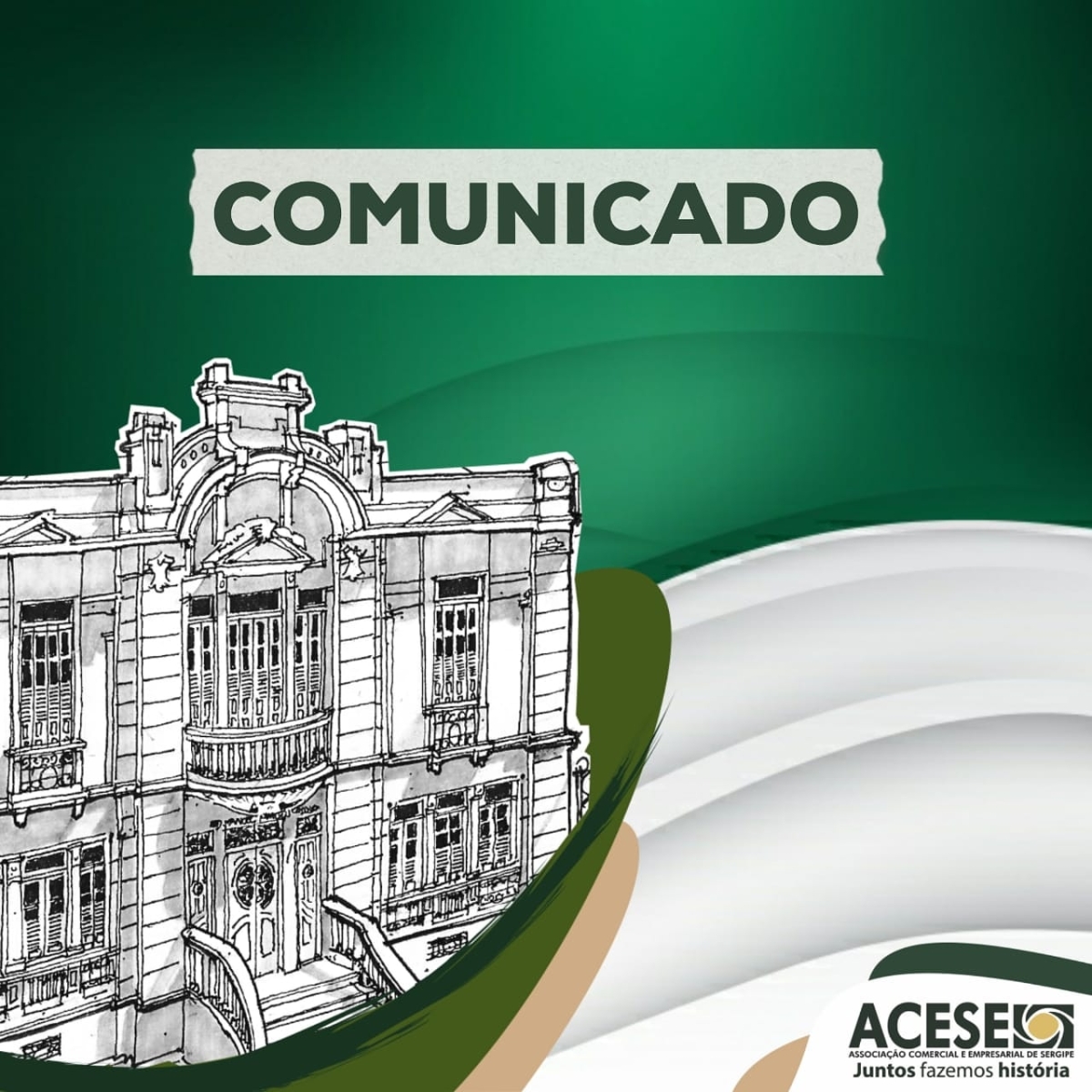 NOTA da Acese - Fechamento do Centro Comercial de Aracaju (Imagem: Acese)