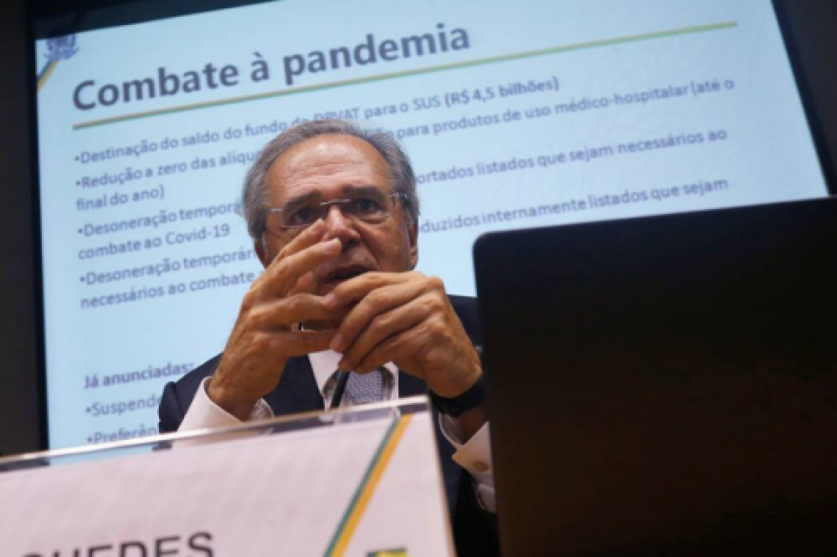 O ministro da economia, Paulo Guedes (Foto: Via Abrasel)