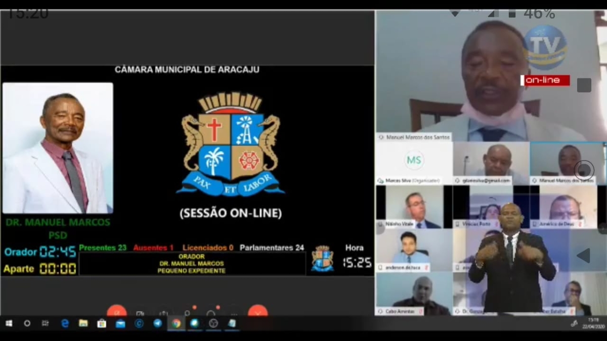 "Estou aqui pela saúde do cidadão e preservação da vida", diz Dr. Manuel Marcos (Imagem: Reprodução/ Ascom CMA)