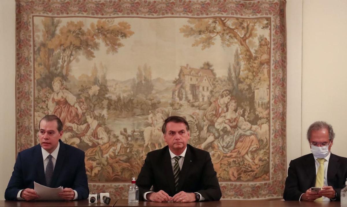 Bolsonaro vai com empresários ao STF para pedir retomada da economia (Foto: Marcos Corrêa/ Presidência da República)