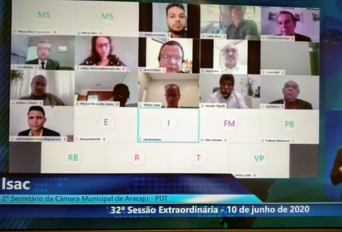 Em sessão on-line, vereadores apreciam oito proposituras (Imagem: CMA)