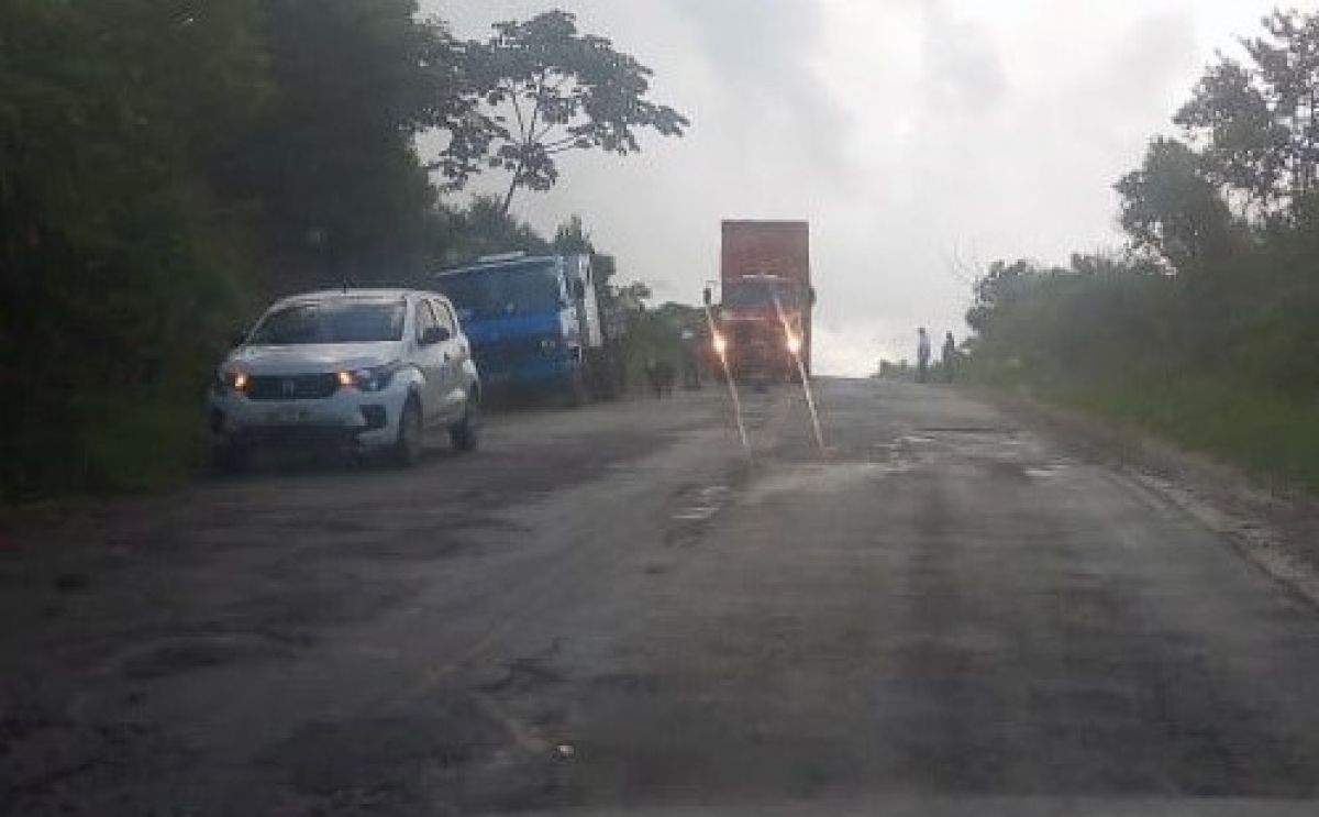 Garibalde Mendonça cobra recuperação de rodovia (Foto de arquivo: Rede Alese)
